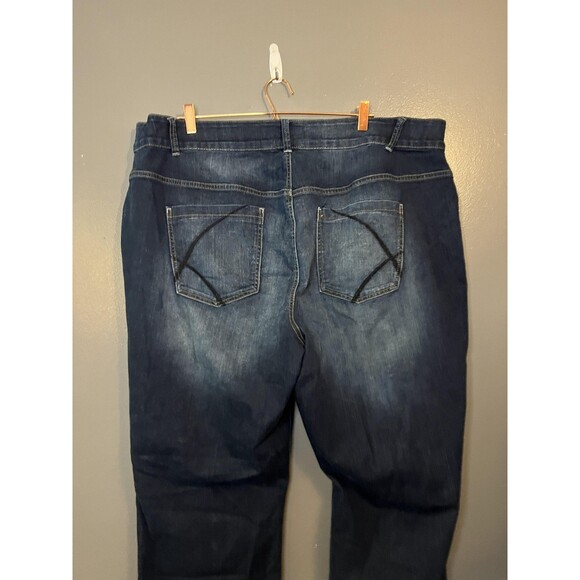 Lane Bryant Jeans Womens Plus Size 26 Average Dark Wash Bootcut Right Fit Tech - Picture 4 of 9